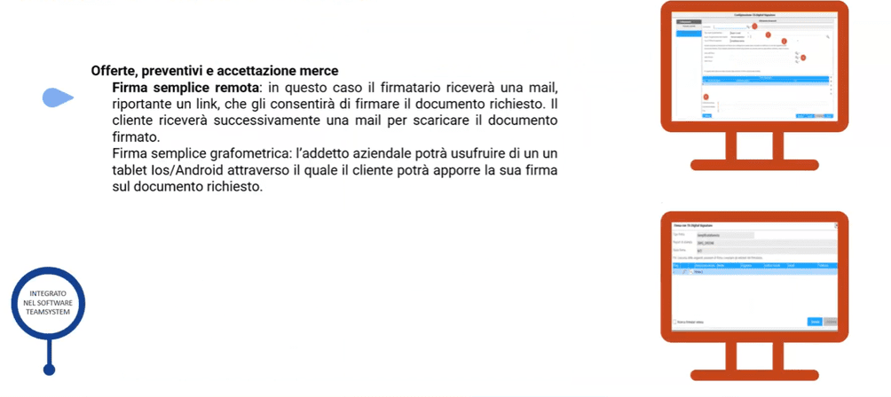 Firma semplice remota con il software gestionale TeamSystem Enterprise 